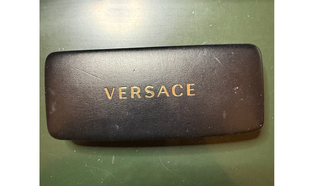 Versace Sunglasses Case Black and Gold (EMPTY)
